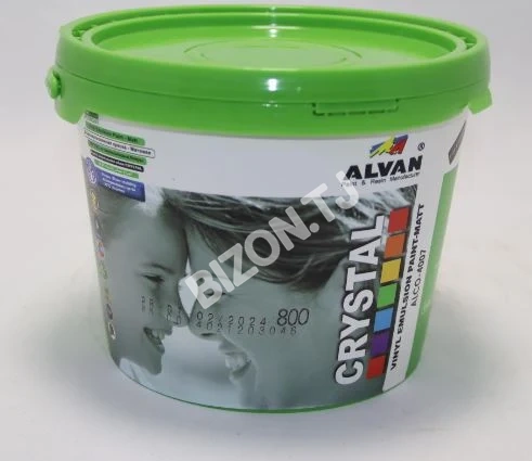 Водоэмульсионная матовая краска Alvan Crystal, 4.5кг