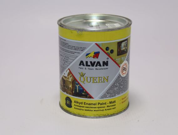 Матовая черная краска Alvan queen 199, 0.95кг