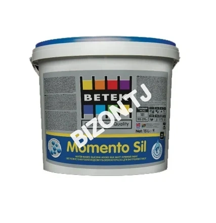 Полуматовая водоэмульсионная краска для внутренних работ Betek Momento Sil, 2,5кг