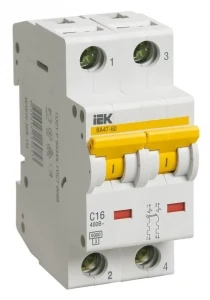 Автомат выключатель ВА 47-60 2Р 63А B IEK