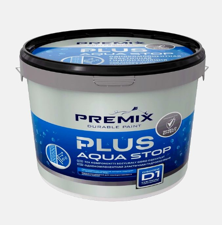 Premix Aqua Stop Акриловая гидроизоляция готовая к использованию, 15кг