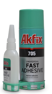 Клей Akfix 705 с активатором для экспресс склеивания GA060 (200мл+65гр)