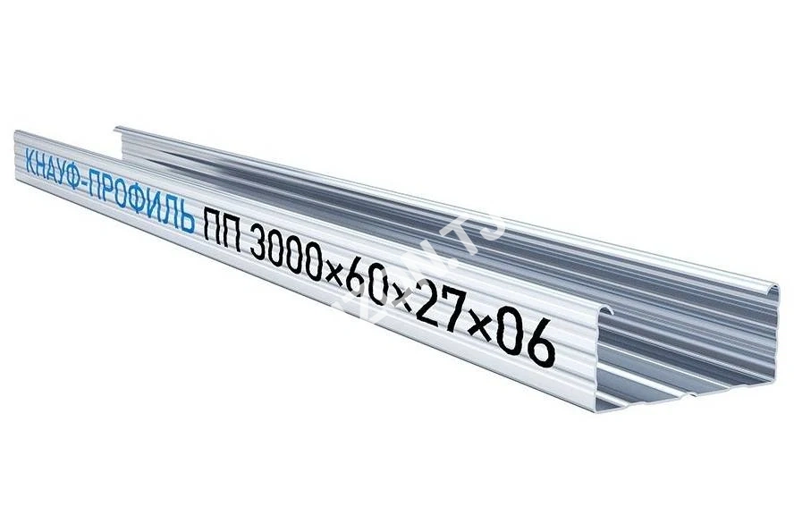 Профиль потолочный Knauf ПП 60х27мм, 0.6мм, 3м