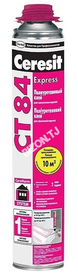 Полиуретановый клей для утеплителя CERESIT CT 84, 750мл