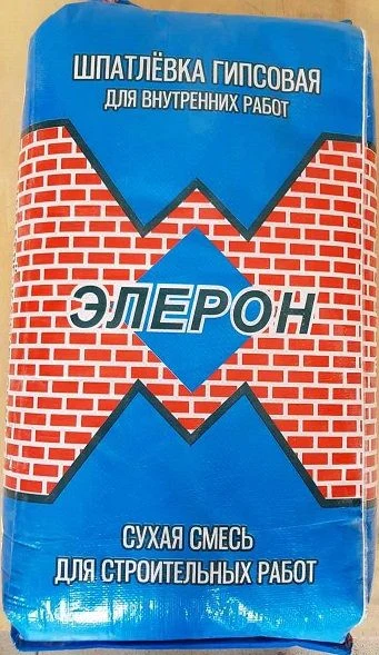 Шпатлевка гипсовая для внутренних работ ЭЛЕРОН, 25кг