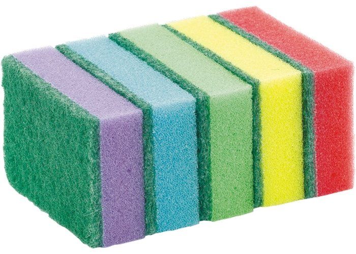 Губка для мытья посуды, 5шт