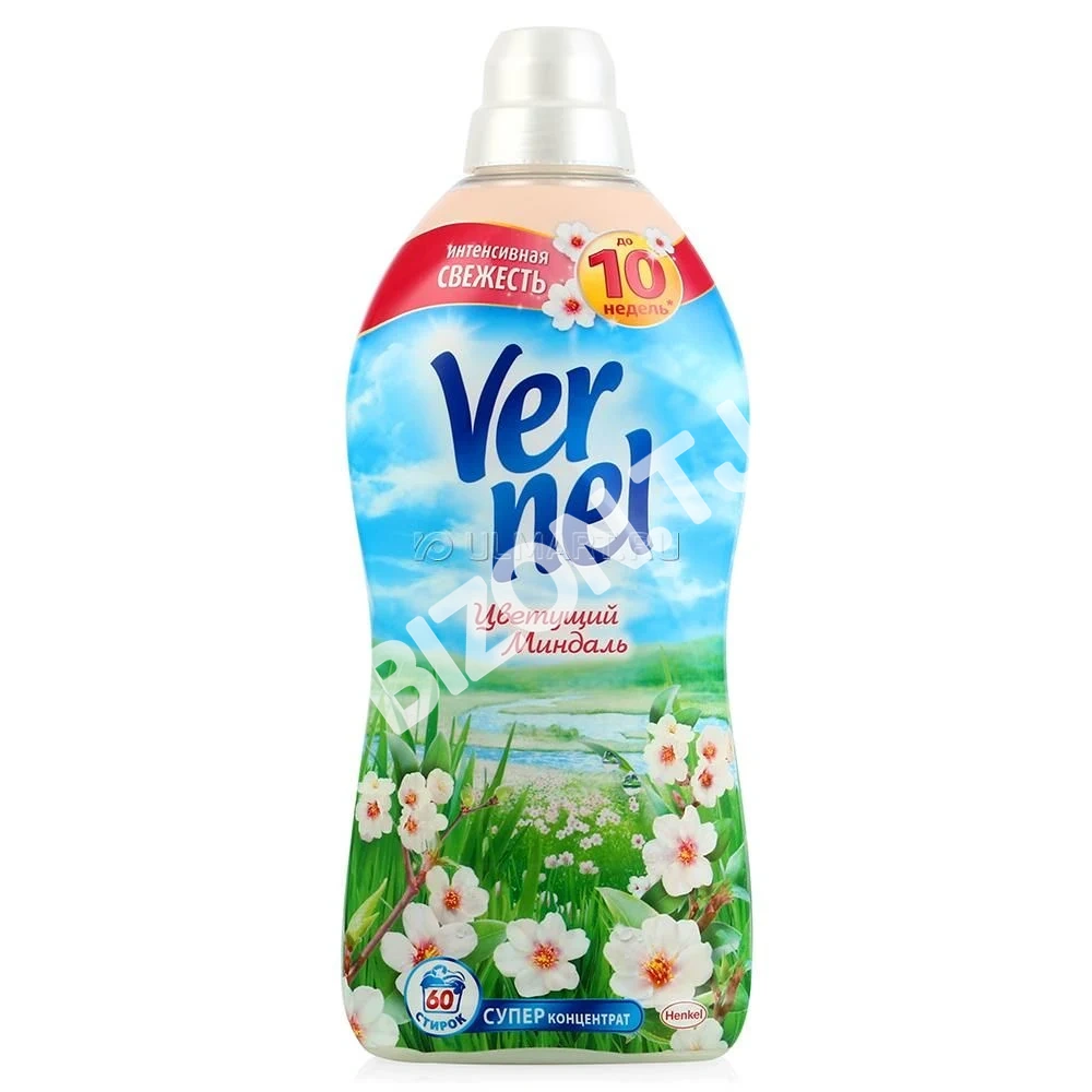 Кондиционер для белья Vernel Цветущий Миндаль, 1.8л