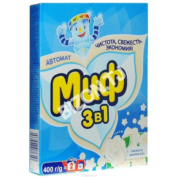 Стиральный порошок Миф 3в1 автомат, 400г