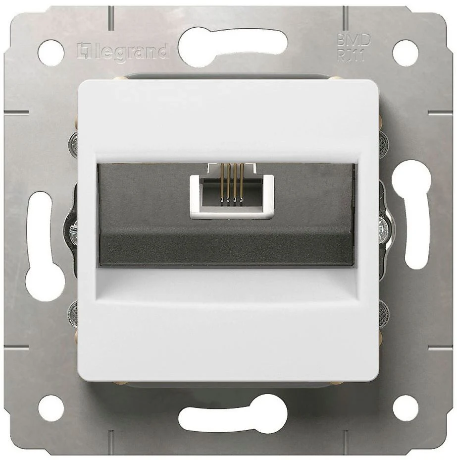 Розетка RJ45 кат.5 UTP, LEGRAND CARVIA 773641, белый