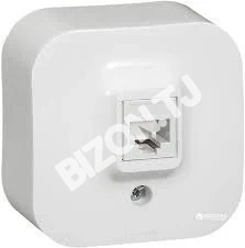 Компьютерная розетка RJ45 кат.5 UTP LEGRAND QUTEO 782424, белая