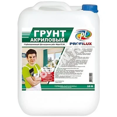 Акриловый грунт для врутренних работ PROFILUX PL-16A, 1л
