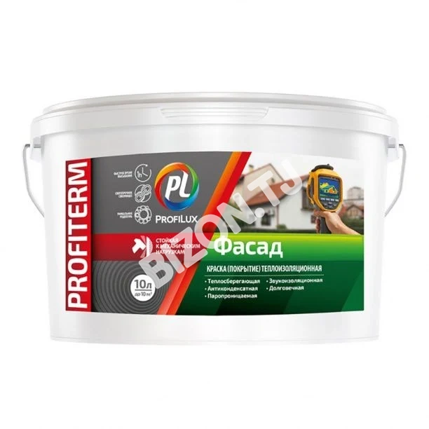 Краска теплоизоляционная PROFILUX PROFITEPM Фасад, 1л