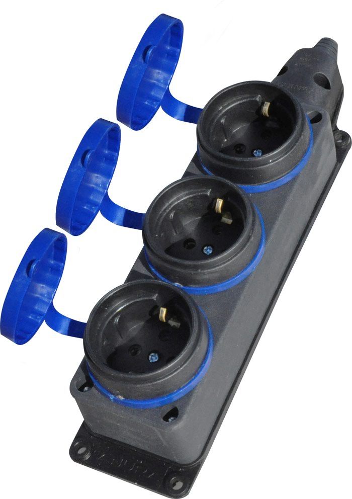 Каучуковая колодка ANURA AE0106, 3 гнезда