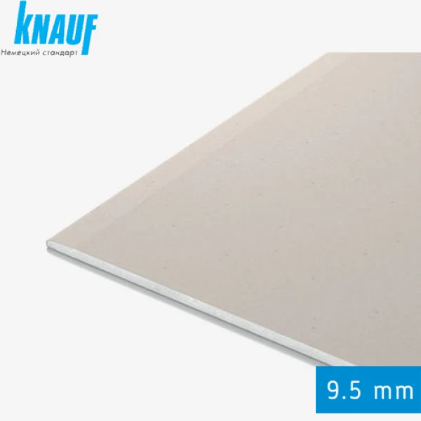 Гипсокартонный (потолочный) лист Knauf 1200*2500*9,5мм (Узбекистан)