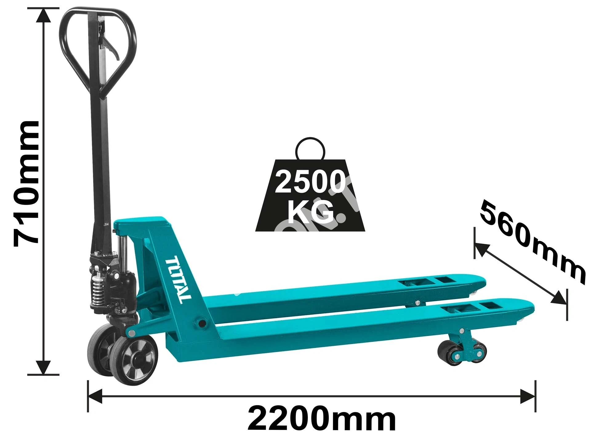 Гидравлическая тележка TOTAL THT301251, 2500кг