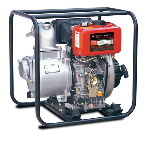 Дизельный мотопомпа KAMA KDP40E, d100мм