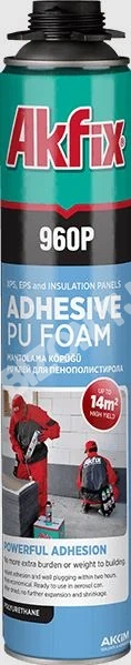 ПРОФЕССИОНАЛЬНАЯ МОНТАЖНАЯ КЛЕЙ ПЕНА Akfix 960P, 850гр