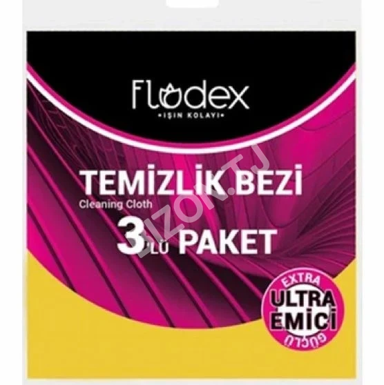 Универсальные салфетки для уборки Flodex, 3шт