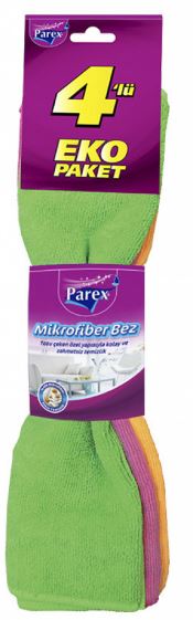 Микроволоконная Салфетка для уборки Parex, 4шт