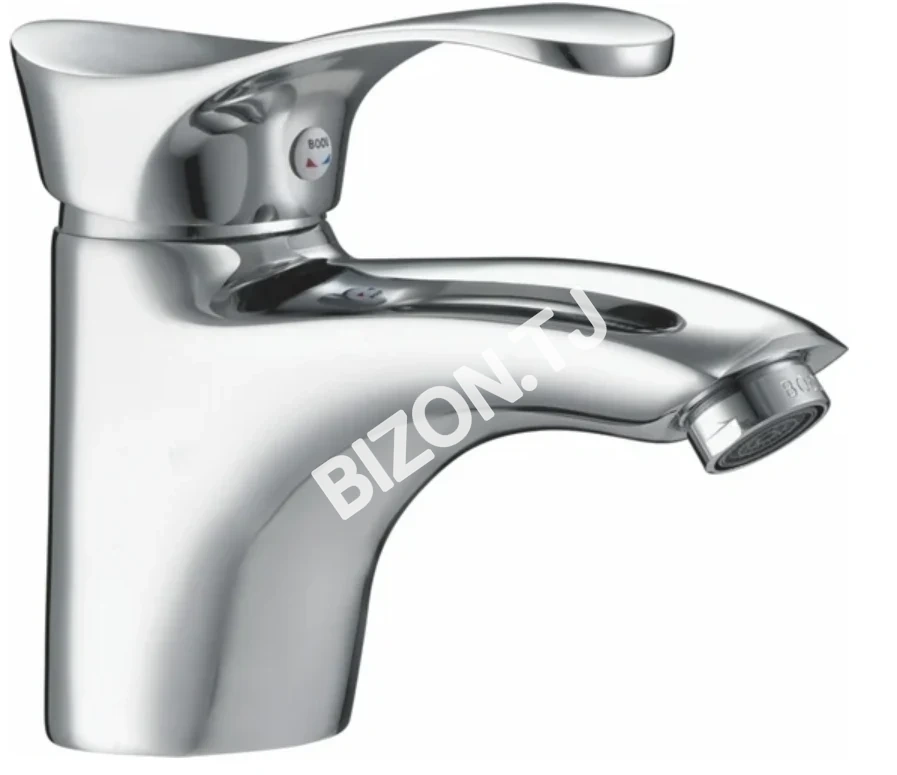 Смеситель для умывальника BOOU B8173-1 с коротким гусаком