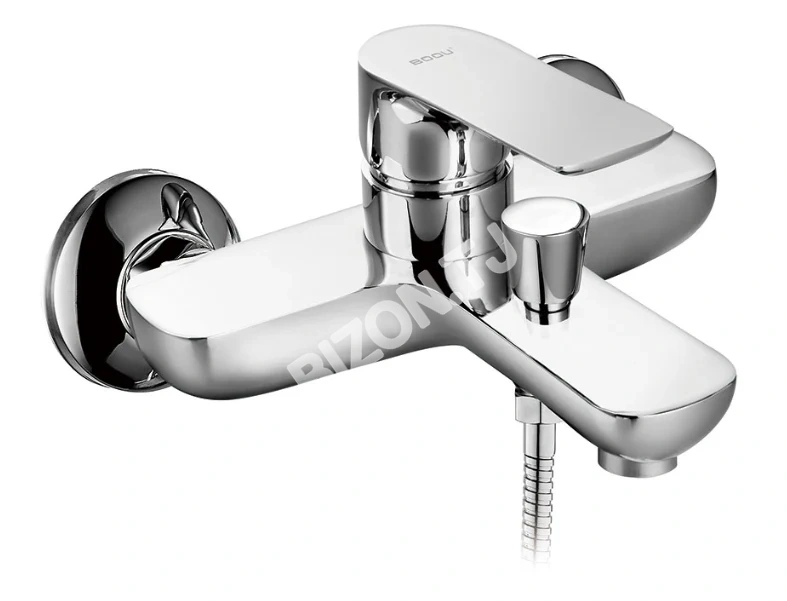 Смеситель для ванны BOOU B8251-3F с коротким гусаком