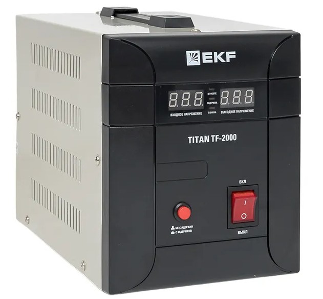 Стабилизатор напряжения симисторный напольного исполнения TITAN -ТF-2000 EKF