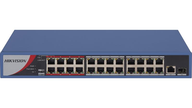Сетевой коммутатор Hikvision DS-3E0326P-E/M, 24-портовый