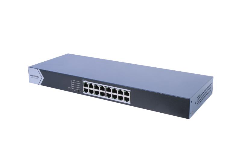 Сетевой коммутатор Hikvision DS-3E0516-E, 16-портовый