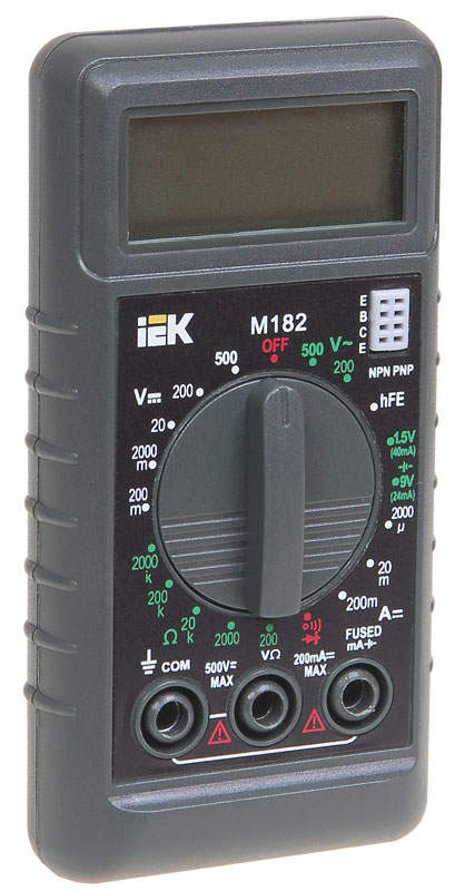 Мультиметр цифровой Compact M182, IEK