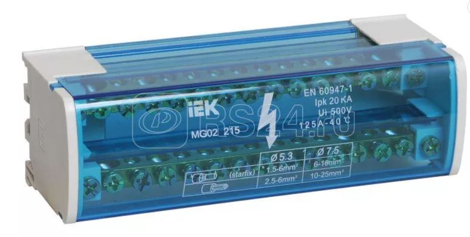 Шина соединительная типа PIN (штырь) 3Р 63А (дл.1м) IEK
