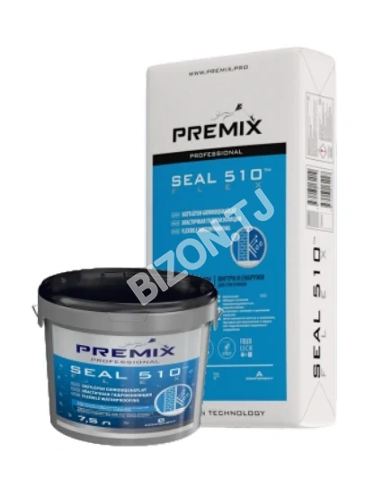 Premix Seal 510 Flex Эластичная двухкомпонентная гидроизоляционная смесь, 25кг