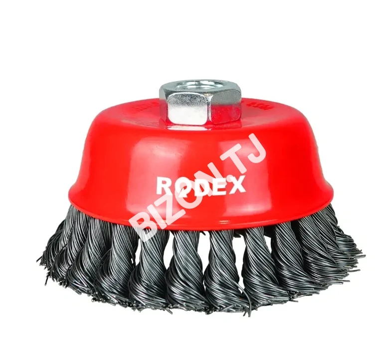 Щетка проволочная чешечная RODEX, 65мм
