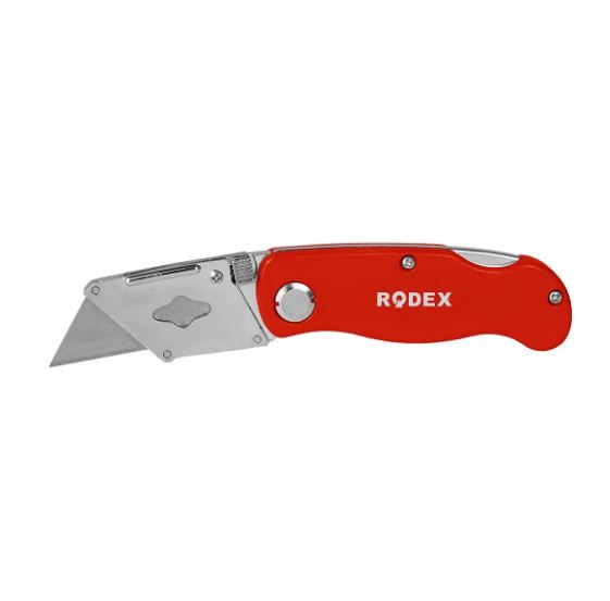 Нож складной трапециевидным лезвием RODEX, 19мм