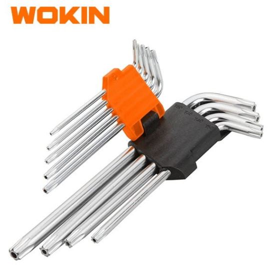 НАБОР ИЗ 9 ШЕСТИГРАННЫХ КЛЮЧЕЙ TORX С ДЛИННОЙ ГОЛОВКОЙ, 207809		