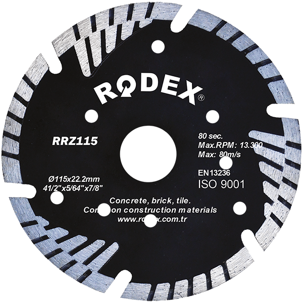 Отрезной диск (турбо) RODEX