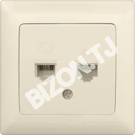 Розетка двойная компьютерная(RJ45) + телефонная(RJ11) ANURA Marmaris