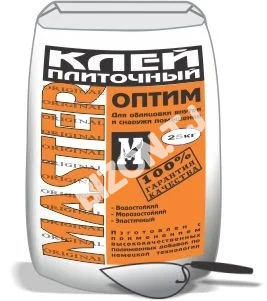 Клей плиточный MASTER «ОПТИМ», 25кг