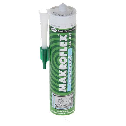 Герметик силиконовый Makroflex GA103 стекольный, (белый), 300мл