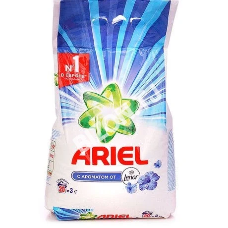 Стиральный порошок Ariel с ароматом от Lenor (автомат), 3кг