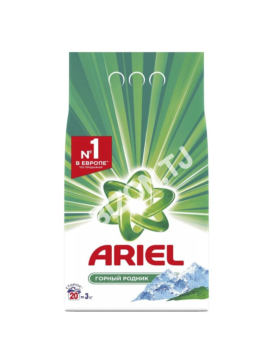 Стиральный порошок Ariel Горный родник (автомат), 3кг
