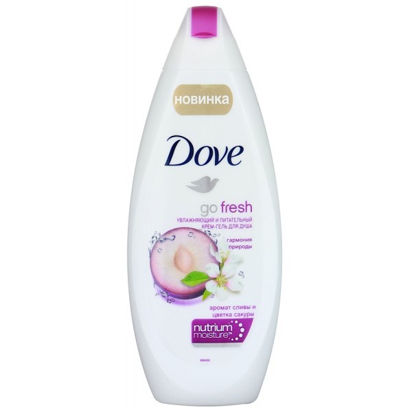 Крем для душа "Dove" Go Fresh 250 мл