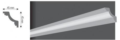 Потолочный плинтус(Багет) Vidella O45 45x45mm
