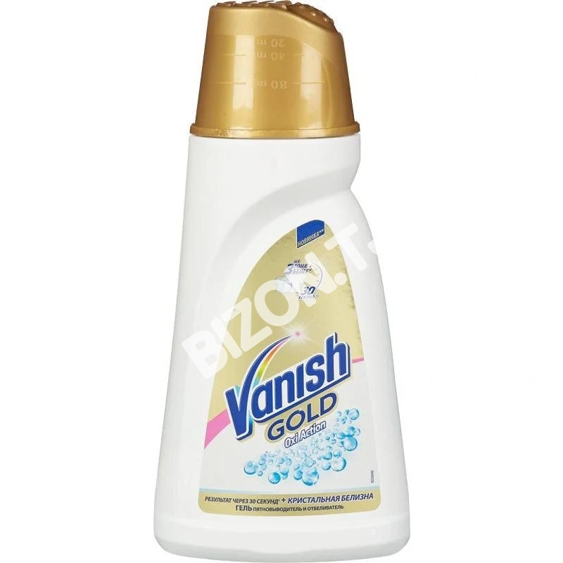 Vanish Gold Oxi Action Кристальная белизна Пятновыводитель и отбеливатель для тканей Гель 450мл