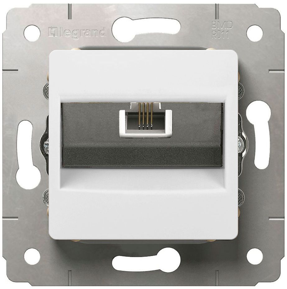 Розетка RJ45 кат.5 UTP, LEGRAND CARVIA 773641, белый
