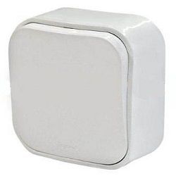 Выключатель 1-кл наружный 16А LEGRAND QUTEO 782400, белый
