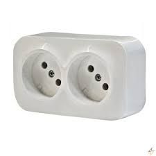 Розетка двойная без заземления, 16А LEGRAND QUTEO 782412