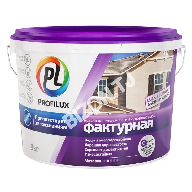 Фактурная краска для наружных и внутренних работ PROFILUX, 16кг