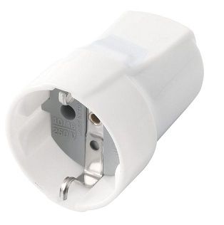 Разъем штепсельный с заземлением AE30101 Anura. Мамка