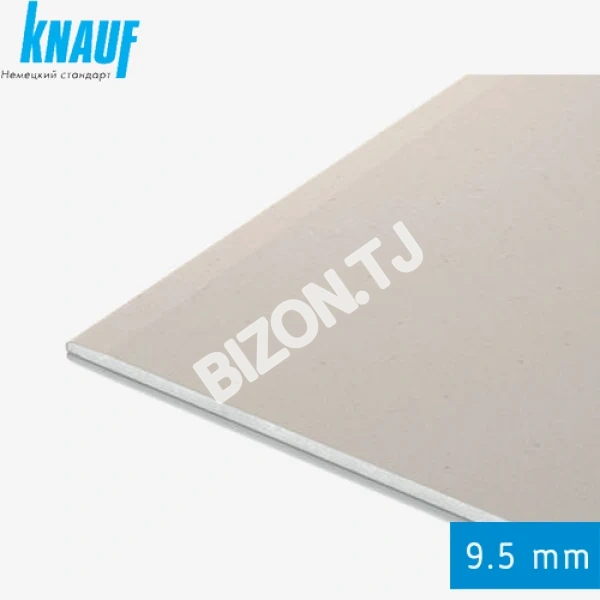 Гипсокартонный (потолочный) лист Knauf 1200*2500*9,5мм (Узбекистан)