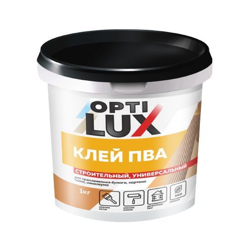 Клей ПВА строительно-универсальный «OPTILUX»,1кг